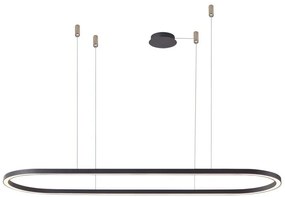 Lustra LED XXL suspendata design modern ELENA 150 DIMM BK