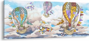 Tablou - Expediție în nori (120x50 cm)