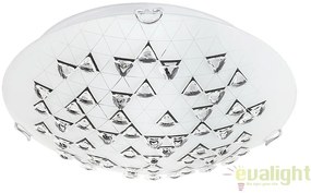 Aplica de perete, Plafoniera design modern, finisaj alb/negru, diametru 30cm, Angie 3285 RX