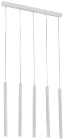 Lustra cu Pendule LED tubulare stil minimalist ETNA 5 alba