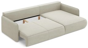 Colțar crem extensibil/cu spațiu de depozitare (cu colț pe partea dreaptă) Nanea – Makamii