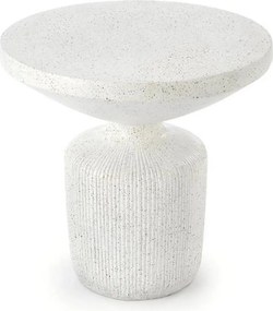 Masuta cafea living alba GIZA, compozit, 54x54x53 cm