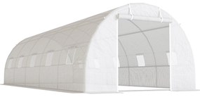 Sera Outsunny Mare de Tip Tunel 8x3x2 m, Grădină pentru Semințe de Plante, Cadru Premium din Oțel | Aosom Romania