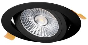 Corp de iluminat LED încastrat LED/6W/230V 3000K d. 8,5 cm negru