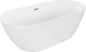 Mexen Laura cadă de baie independentă 170 x 80 cm, albă - 53401708000