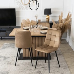 JAKS Masă extensibilă 130 - 180 cm stejar artisan negru Giant