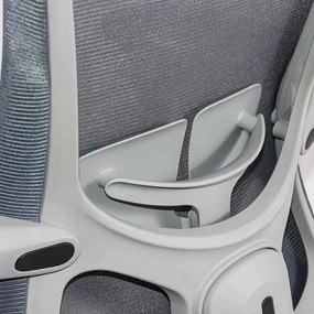 Scaun ergonomic OFF 430 gri, suport picioare și rabatare 135°