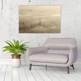 Tablou - Oraș în nori (90x60 cm)