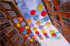 Tablou - Umbrele colorate (90x60 cm)