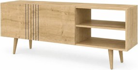 Comoda TV RONAS, stejar, PAL melaminat, 160x35x39 cm