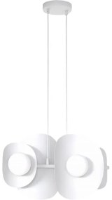 Lustră suspendată ELEMENTI pe cablu 4xG9/8W/230V, albă