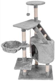 Postament de zgâriere pentru pisici - gri 120 cm x 80 cm x 55 cm