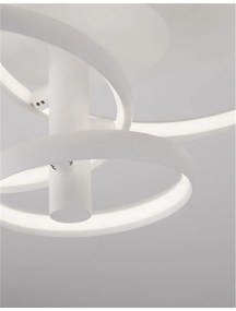 Lustra LED aplicata design modern circular ajustabil EMIL alba NVL-9349062