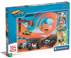 Hot Wheels Citizens Puzzle Clementoni de 104 piese
