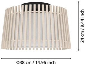 Plafonieră Eglo 900901 FATTORIA 1xE27/25W/230V