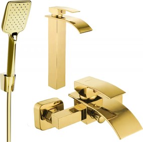 Mexen Aries R62 set pentru cadă, auriu - 744813R62-50