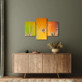 Tablou cu picături pe plantă (90x60 cm)