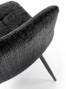 Scaun K547 stofa negru H87 cm