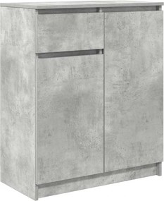 vidaXL Bufetă cu sertar Gri Beton 71x35x84 cm Lemn prelucrat