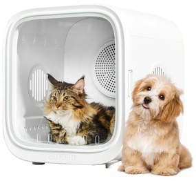 Uscator pentru animale de companie Catlink Standard CL-DA-01, 1000W, 65 L, 13-35 C, 40 dB, Senzor digital de temperatura, Filtru fire par, Alb