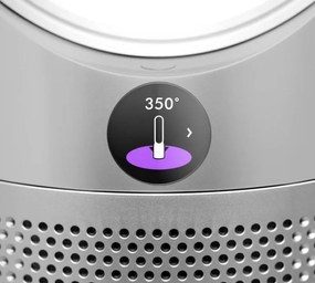 Purificator si racitor de aer Dyson PC2 De-NOx TP12 Wh/Gd, 40W, 40 m², 10 viteze, Oscilatie, HEPA, MyDyson™, Wi-Fi, LCD, Control vocal, Mod automat, Alb/Auriu