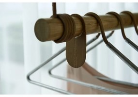 Cuier de perete în culoare naturală din lemn de stejar 80 cm Swing M – LIND DNA