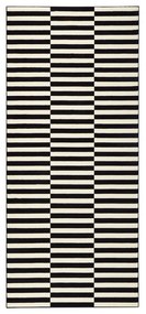 Covor tip traversă Hanse Home Gloria Panel, 80x200 cm, negru-alb