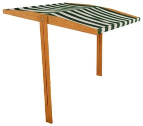 Acoperiș Baby Mix pentru lada de nisip din lemn  120 x 120 cm, verde și alb