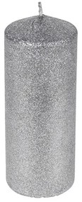 Lumanare Silver Glitter 18 cm