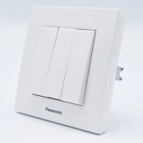 Intrerupator triplu Karre Plus Panasonic, ST, alb
