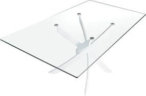 Masa dreptunghiulara design modern Veola alb, 180x95cm