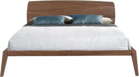 Pat dublu cu furnir din lemn Collen, 160x200cm
