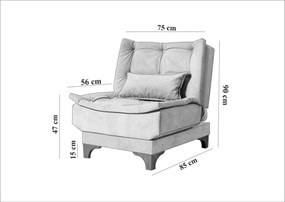 Fotoliu relax Keid B (marin). 1087855