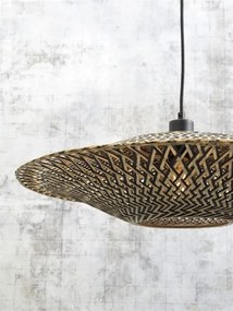 Lustra suspendata din bambus Bali orizontal M, 60cm