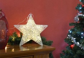 Decorațiune de Crăciun - stea - 35 cm, 30 LED