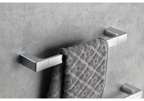 Suport de perete pentru prosoape Gedy PIRENEI 6,6x45 cm crom lucios