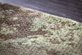 Covor rotund din bumbac Modern Art 150cm, verde bej