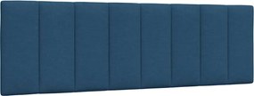 vidaXL Pernă pentru tăblie de pat, Hanko, albastru, 160 cm, material textil