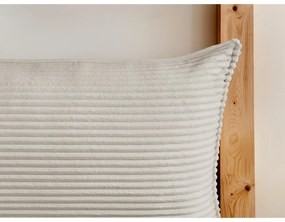 Pat matrimonial bej tapițat cu spațiu de depozitare cu somieră 180x200 cm Jade – Bobochic Paris