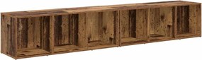 vidaXL Set comodă TV 2 pcs Lemn Vechi 37 x 35 x 107cm Lemn compozit