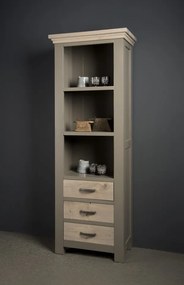 Biblioteca din stejar 70x195 cm bej