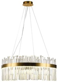 Lustră LED dimabilă pe cablu LED/110W/230V 3000-6500K auriu + telecomandă