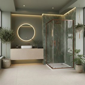 Cabina de dus Rea City 90x90 Brush Copper