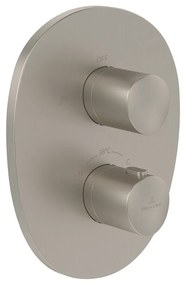 Baterie cada-dus incastrata Villeroy&Boch Antao termostatata nichel periat fara corp ingropat