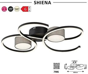 Plafoniera, Lustra LED aplicata moderna Shiena