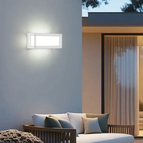 Brilagi - Aplica de perete pentru exterior PARKER LED, 12W, 230V, albă, IP44