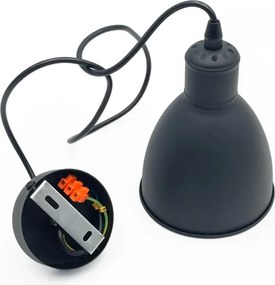 Brilagi RIDDY - Lustră LED pe cablu, 1xE27/60W/230V, neagră