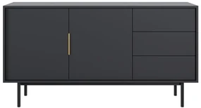 Comodă VIVALA 2D3S, negru