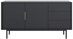 Comodă VIVALA 2D3S, negru