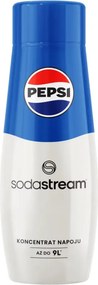 Sirop concentrat SodaStream Pepsi, 440 ml, până la 9 l, fără alergeni și OMG, alb/albastru